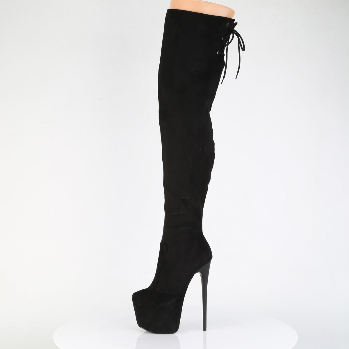 Juicy 3007  Faux Suede Slim 7" Stiletto Platform Thigh Boots Heels - Direct - Totally Wicked Footwear