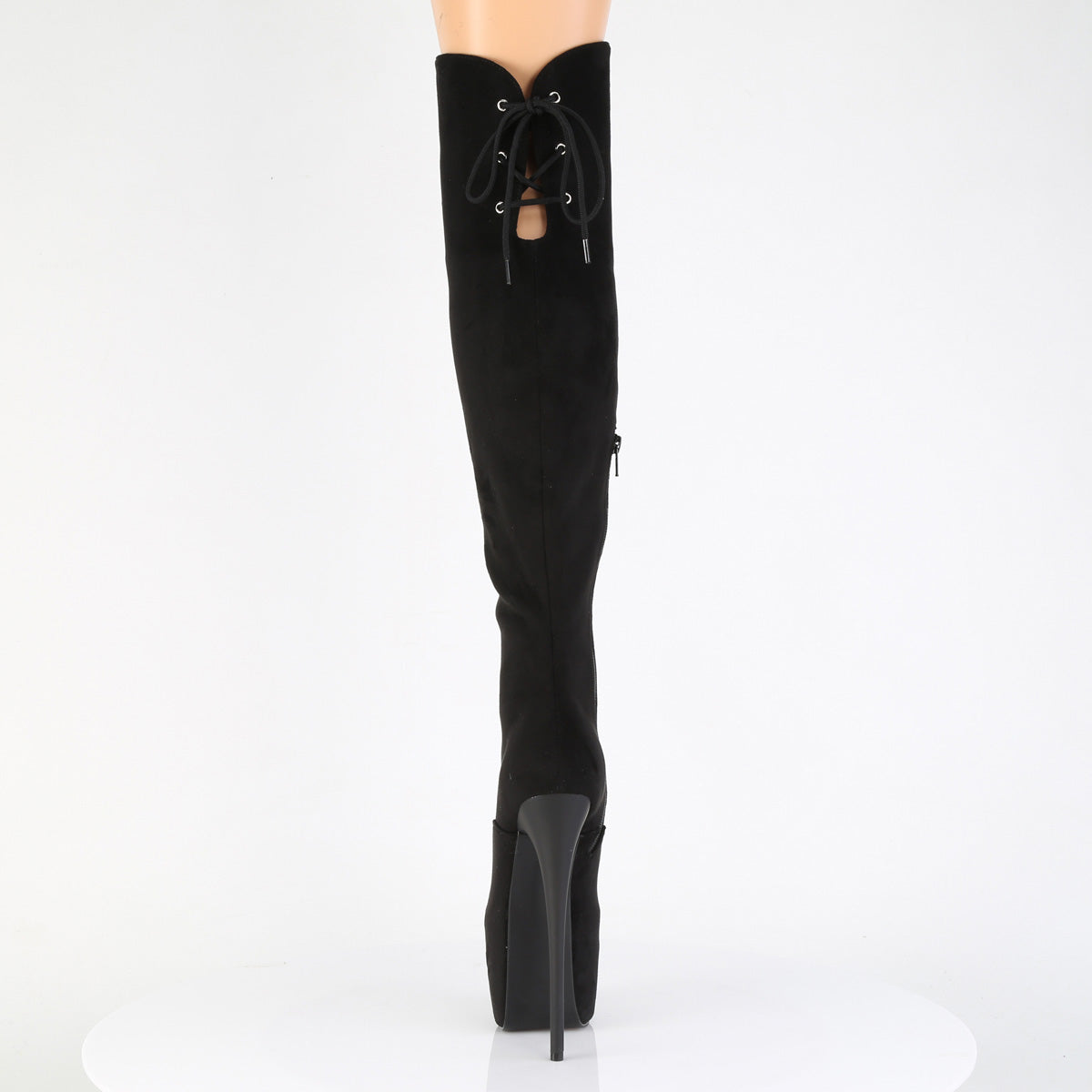 Juicy 3012FS Faux Suede Slim 7" Stiletto Platform Knee Boots Heels - Direct - Totally Wicked Footwear