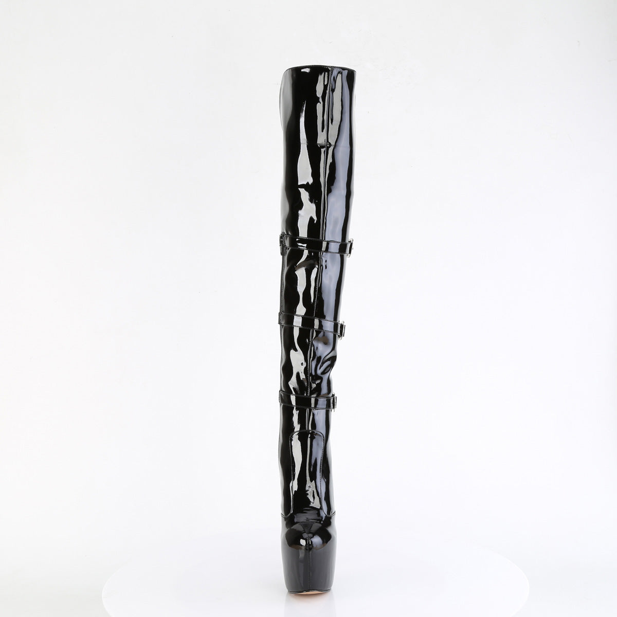 Juicy 3018 Patent Slim 7" Stiletto Platform Slip On Heels - Direct - Totally Wicked Footwear