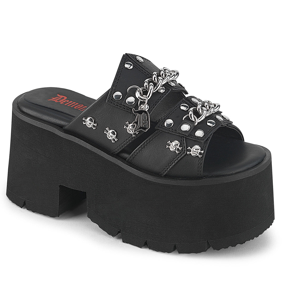 Ashes 08 Goth Platform Slip On Sandals