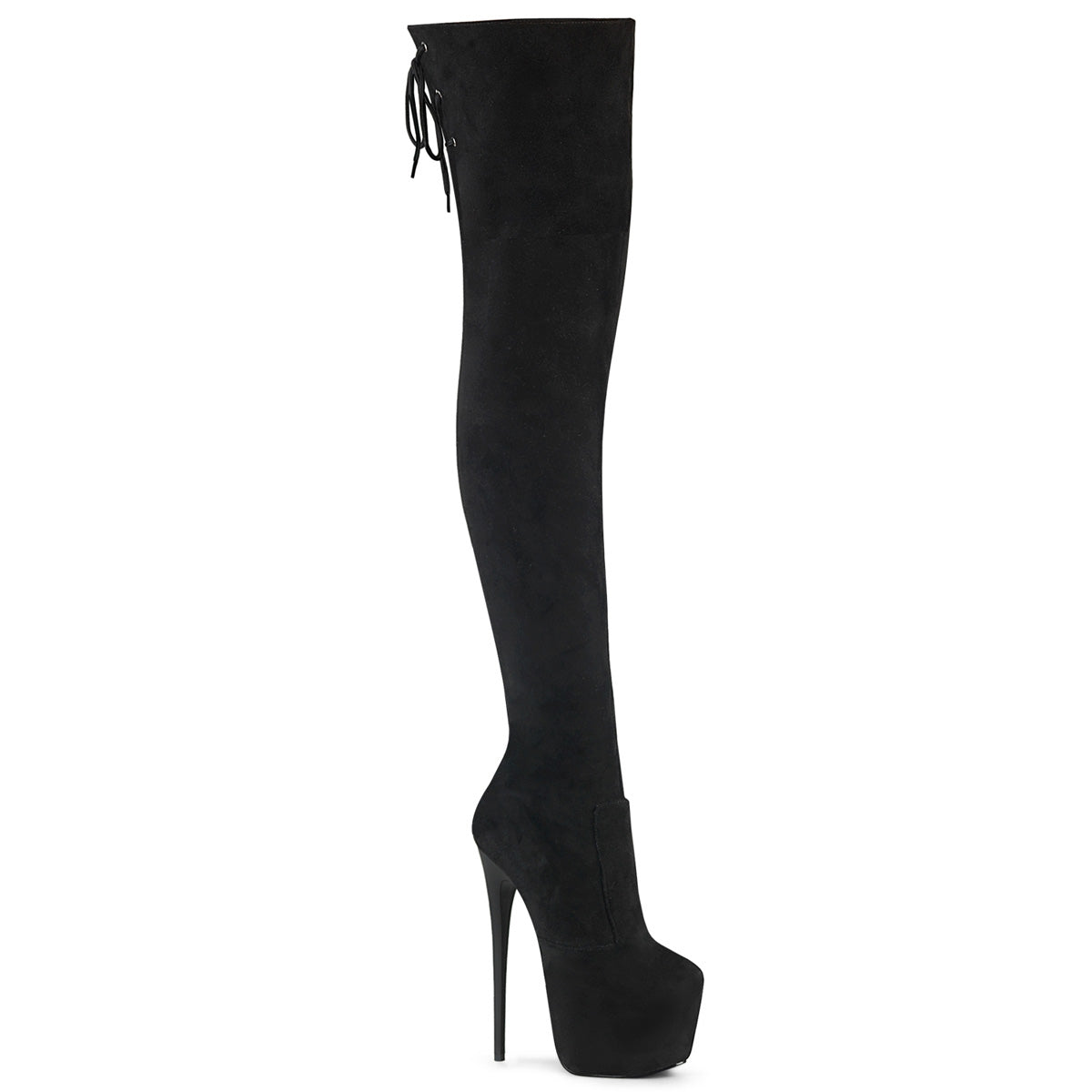 Juicy 3007  Faux Suede Slim 7" Stiletto Platform Thigh Boots Heels - Direct - Totally Wicked Footwear