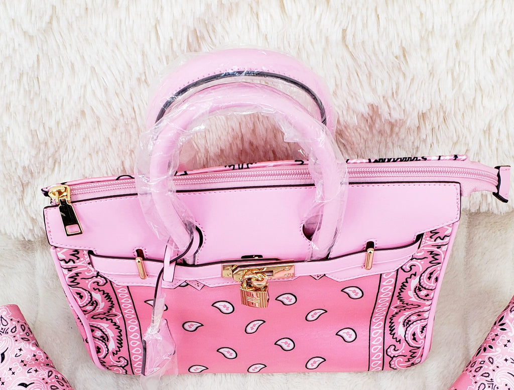 Pink Bandanna Purse - Totally Wicked Footwear