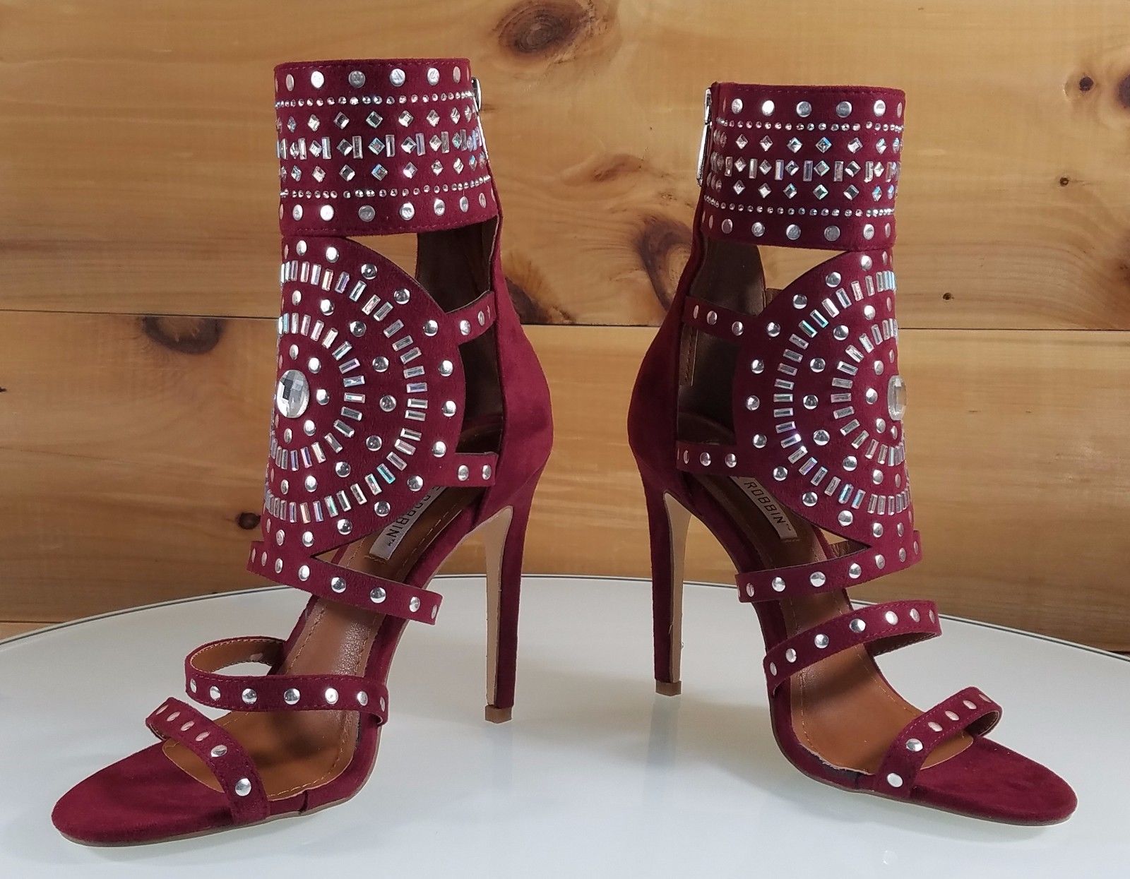 Alhena Maroon · Charlotte Luxury High Heels Shoes · Ada de Angela Shoes