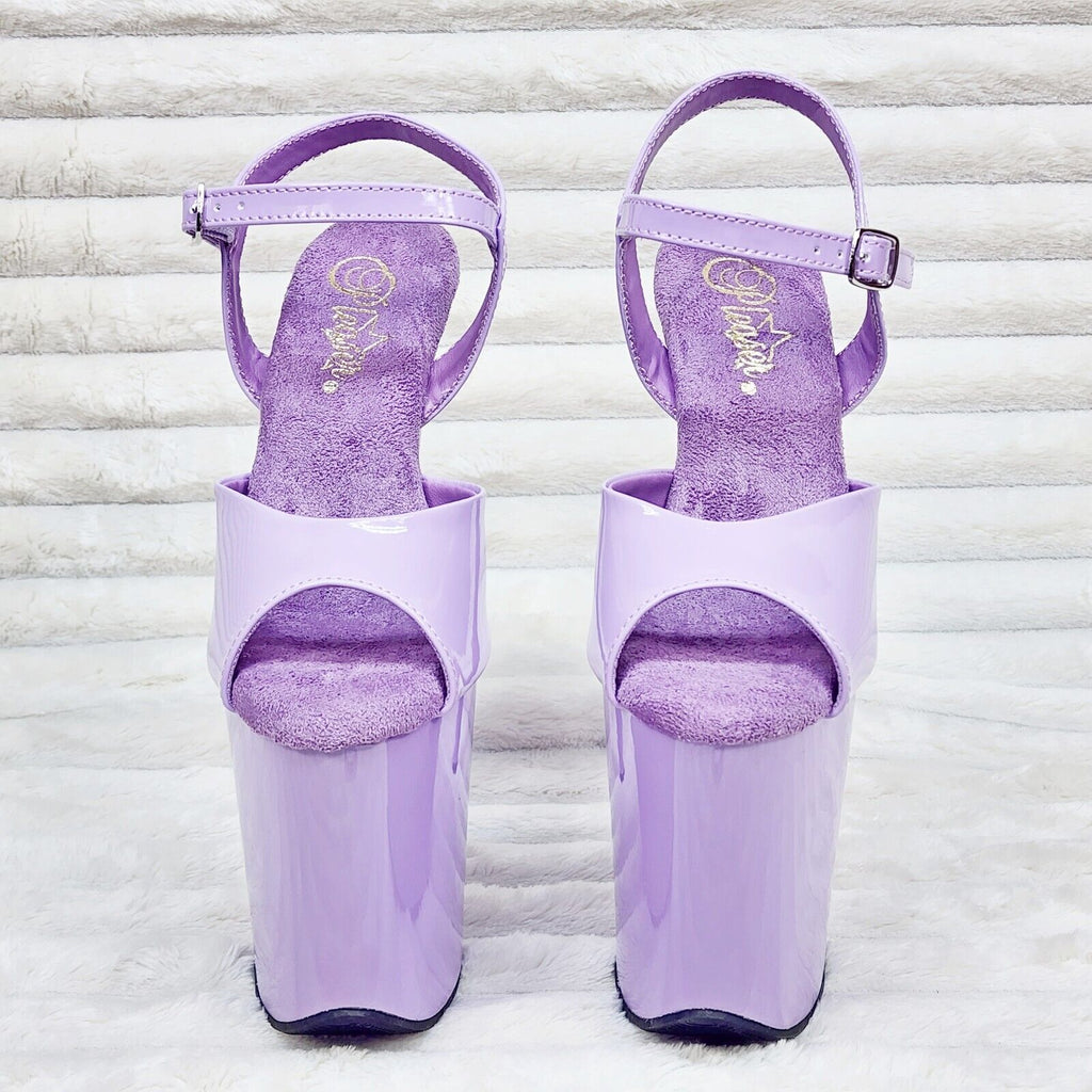 Flamingo 09 Lilac Purple Patent Platform  8" Heels Sizes 5-14 NY - Totally Wicked Footwear