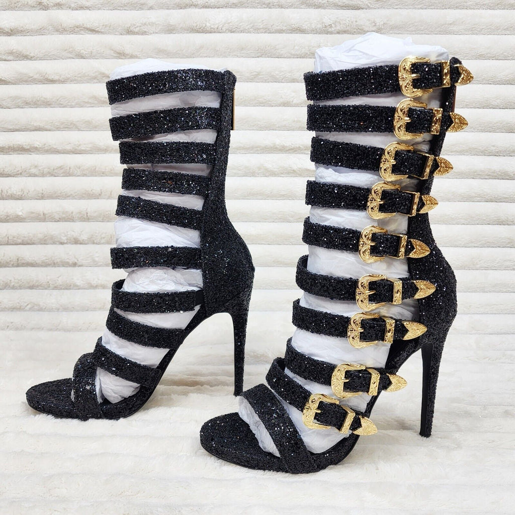 Buy Black Heeled Shoes for Women by Mochi Online | Ajio.com