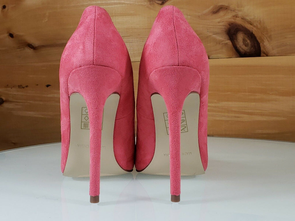 Syndicate ordlyd skrædder Red Cherry Soft Pink Vegan Suede Pointy Toe Pump Shoe 4.5" Stiletto High  Heels | Totally Wicked Footwear