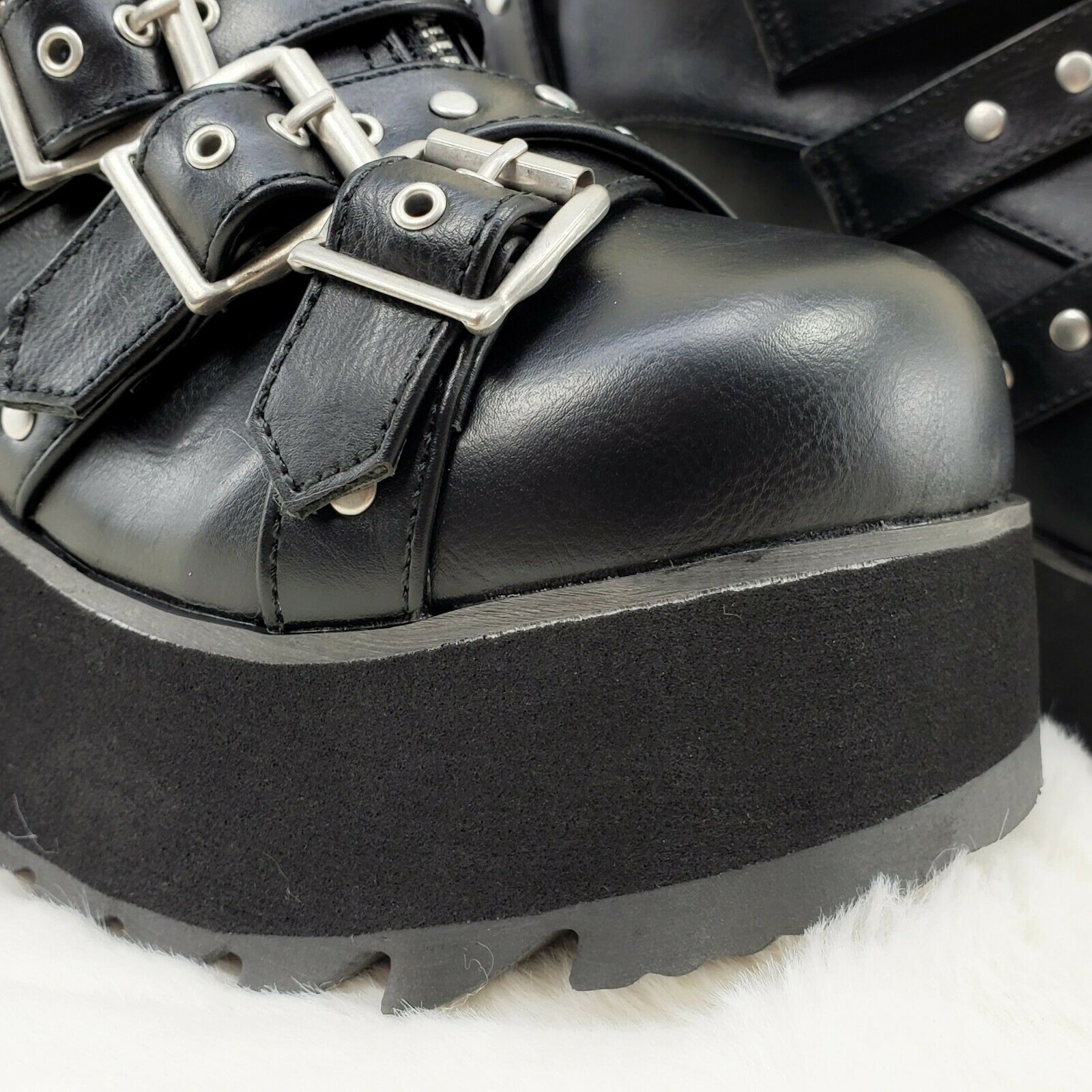 Demonia Scene 30 Black Platform Goth Punk Ankle Boots NY IN STOCK - Totally Wicked Footwear