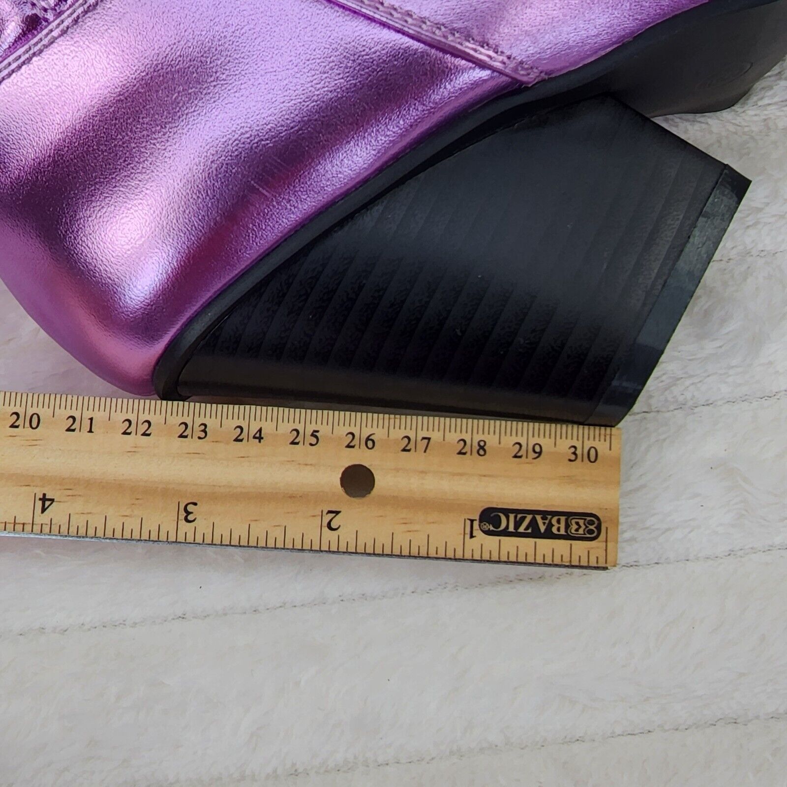 Disco Cowgirl Metallic Lilac Purple Cowboy Knee Boots Western Block Heels US - Totally Wicked Footwear