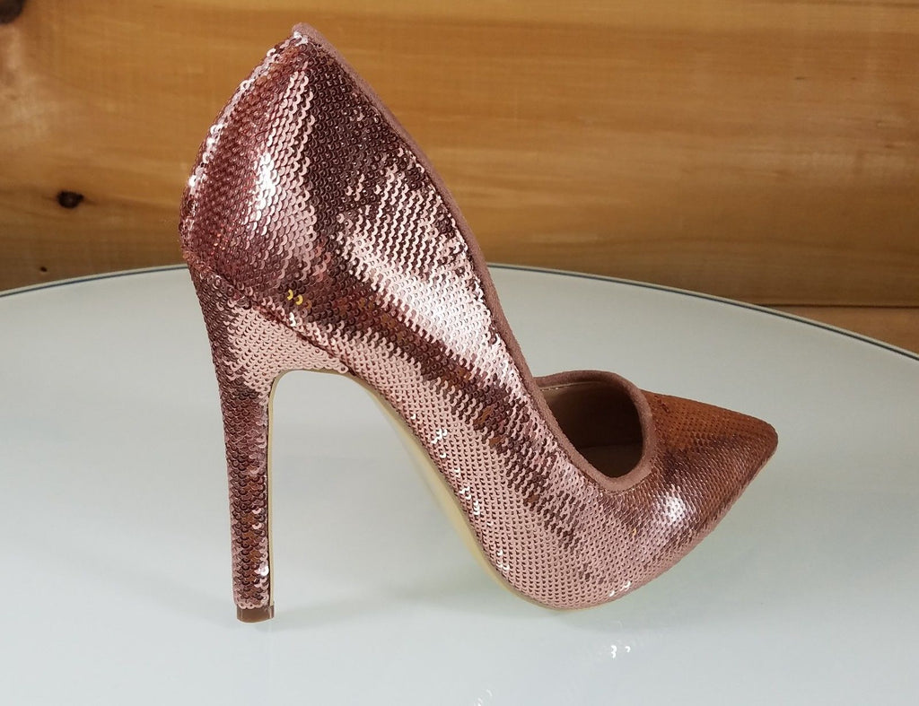 Rose Gold Glitter Block Heels#block #glitter #gold #heels #rose |  Quinceanera shoes, Rose gold shoes, Bride shoes