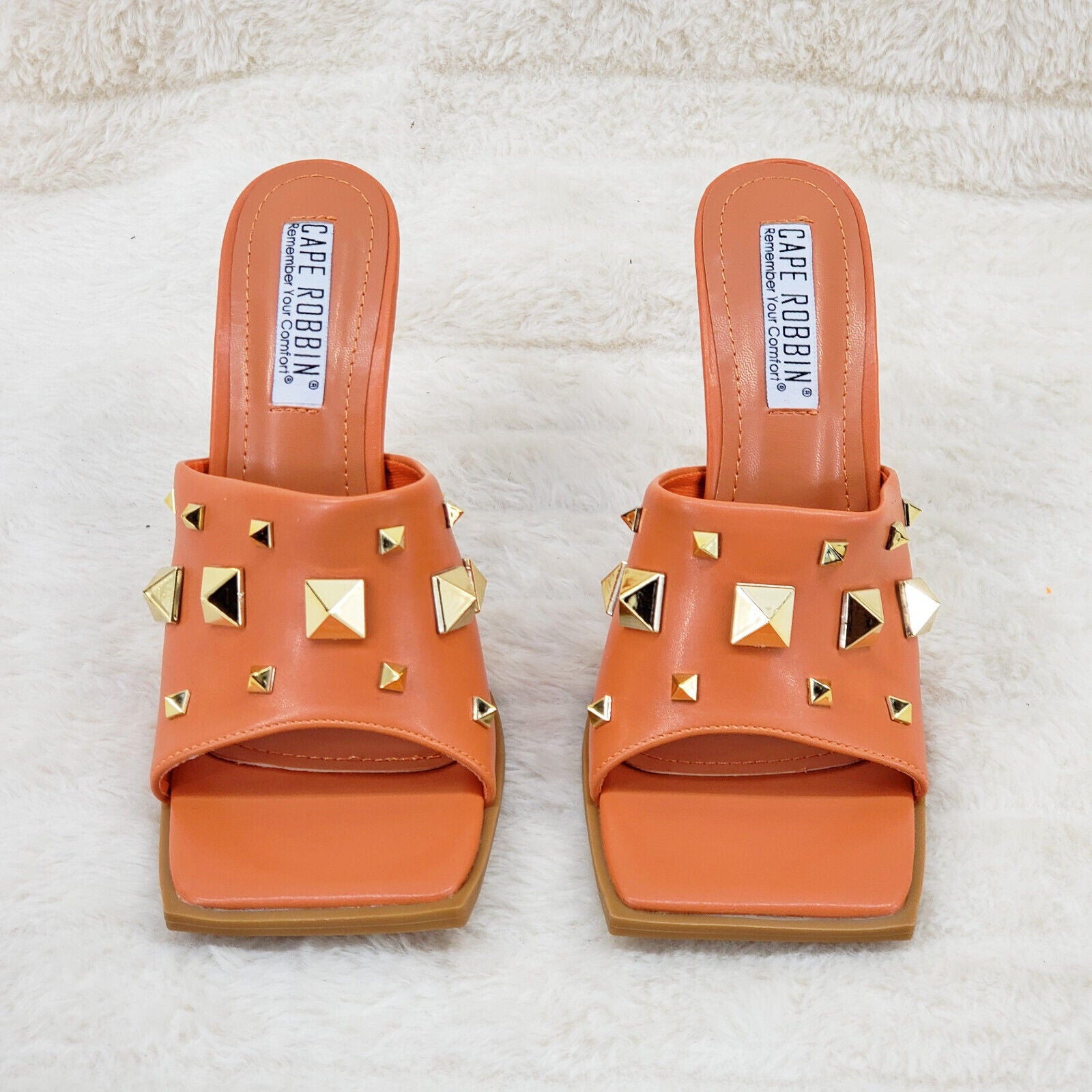 Popo Slip On Square Open Toe High Heel Clogs Mules Slides - Totally Wicked Footwear