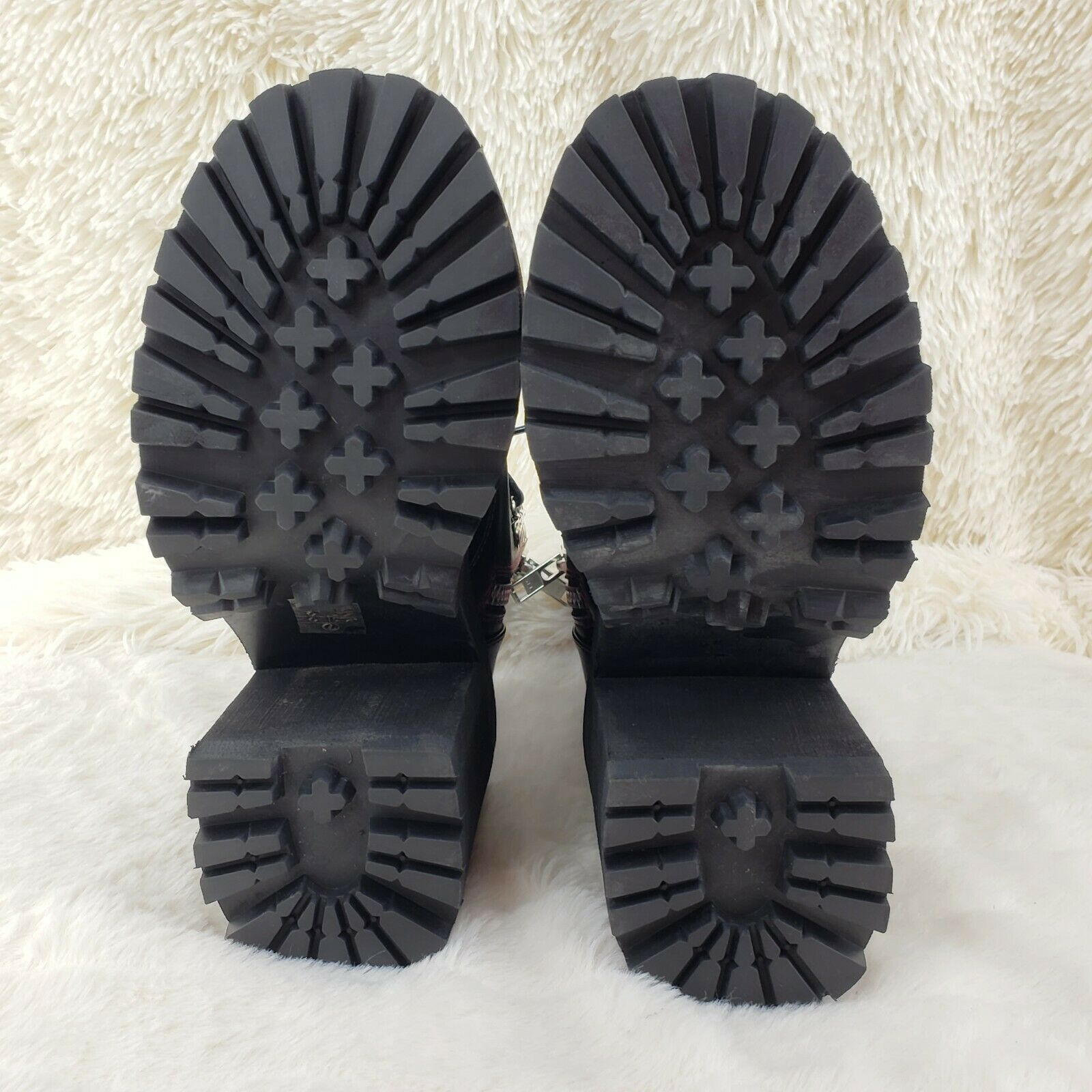 Assault 100 Gothic Punk Heel Cleat Platform Red Stitch Ankle Boot NY - Totally Wicked Footwear