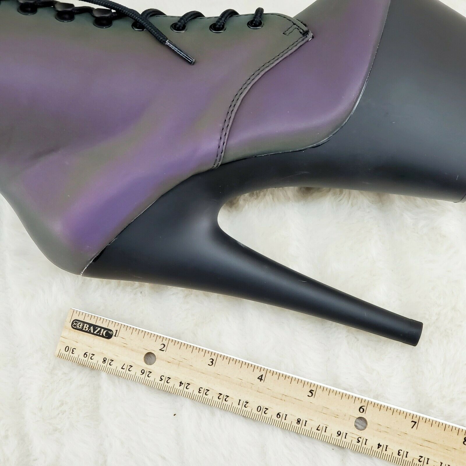 Adore 1020REFL Reflective Upper Platform 7" High Heel Ankle Boots NY 6 - 12 - Totally Wicked Footwear