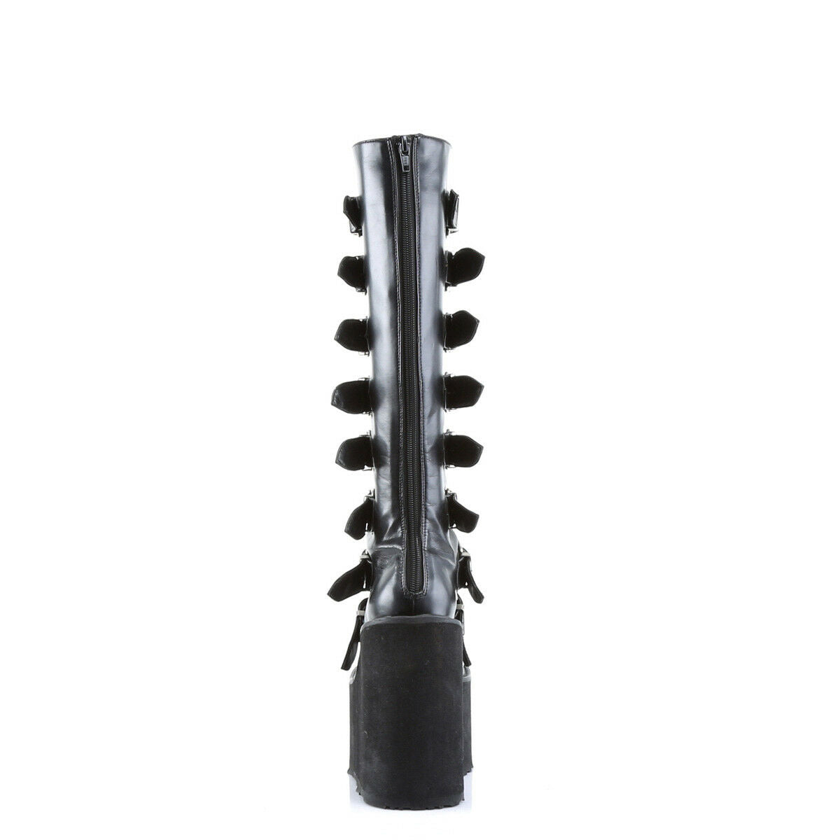Swing 815WC Black Matte Goth Wide Calf Knee Boots 5.5" Platform NY - Totally Wicked Footwear