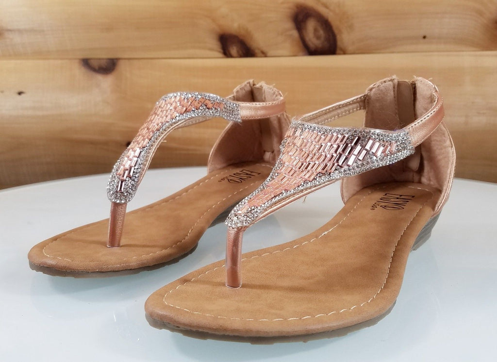 Amazon.com | Plaka Rappel Flat Dressy Sandals Women, Thong Sandals for  Women, Strappy Women Sandals, Fashion Sandals for Women Dressy Summer Flat  with Adjustable Buckle | Gold, Size 6 | Shoes