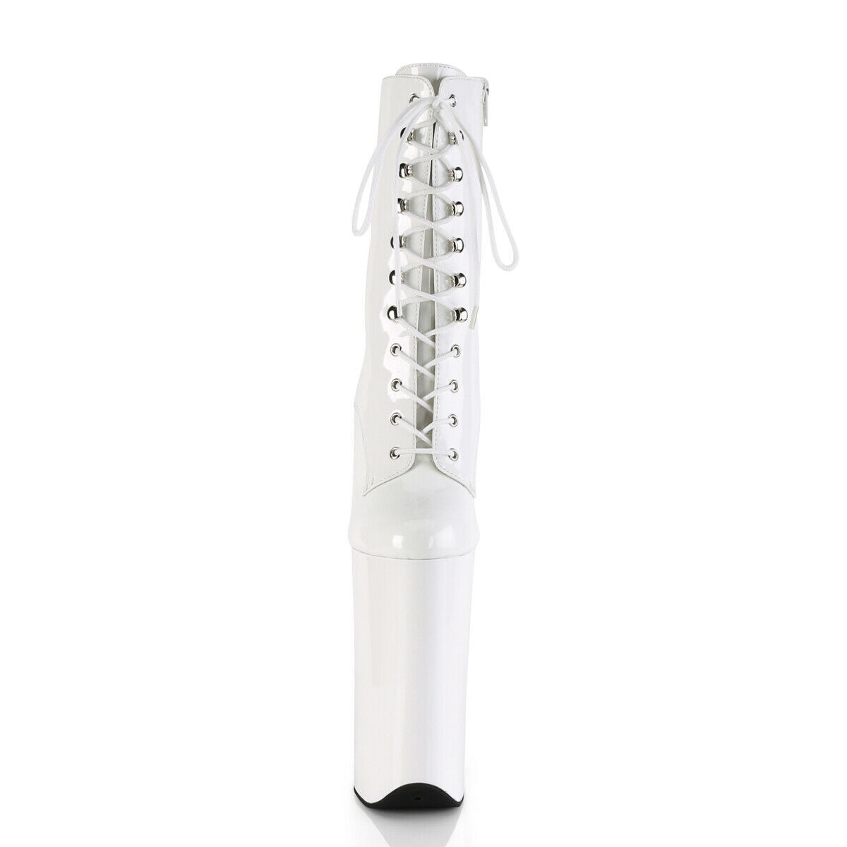 Beyond 1020 Ankle Boots White Patent Platform Extreme 10" Heels - Totally Wicked Footwear