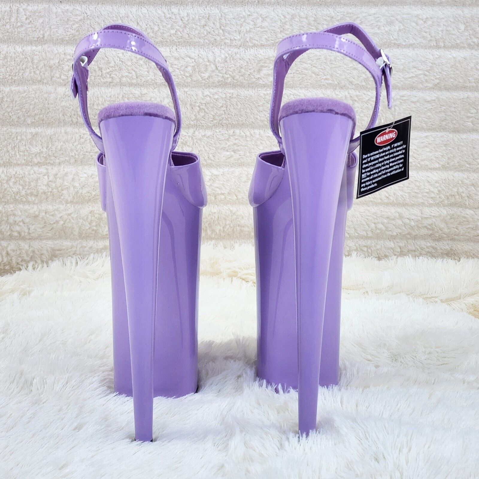 Beyond 009 Lilac Purple Patent Platform Extreme 10" Heels Sizes 5-12 NY - Totally Wicked Footwear