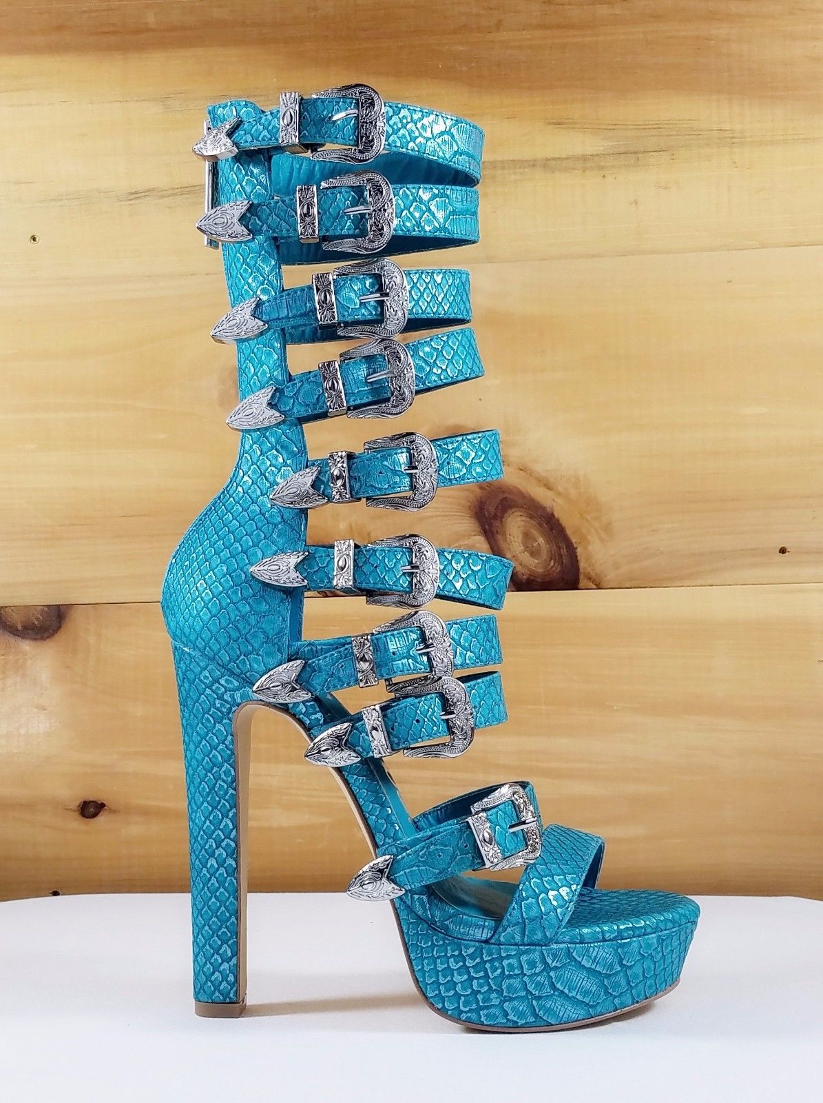 Nelly Bernal New Design IN Stock NOW Draco Multi Strap High Heels Shoes ...