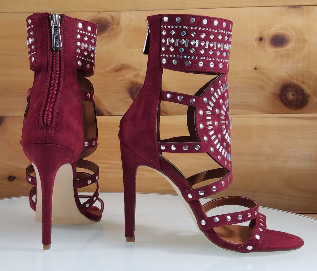 Heeled platform sandals - Burgundy - Ladies | H&M IN