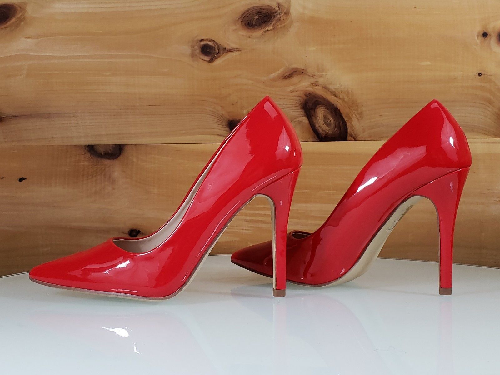 Giselle - Red Open-toe Slingback high heels