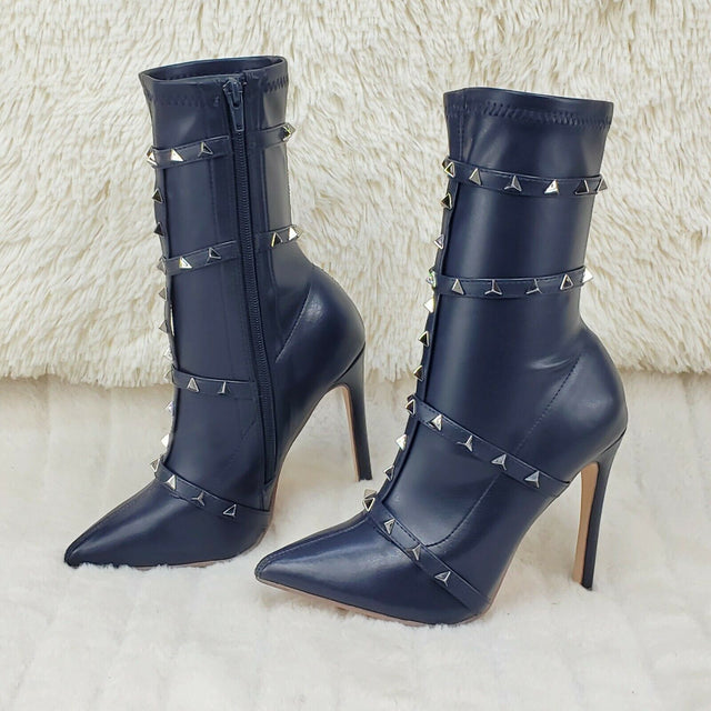 Eli1957 lace-up leather boots - Blue