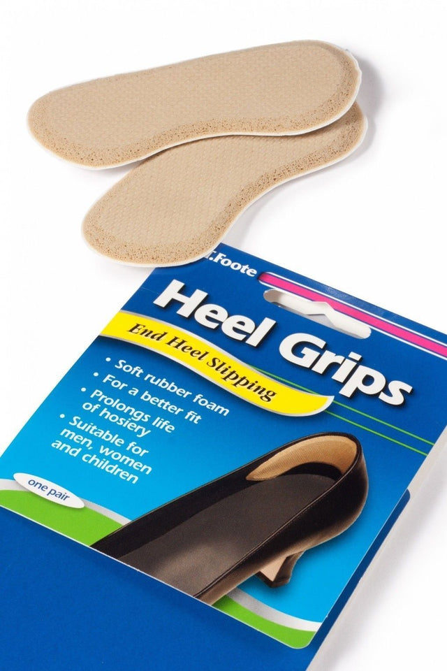 Foote Rubber Heel Grippers / Pads Self Adhesive Prevent Heel Slippage 1 Pair - Totally Wicked Footwear