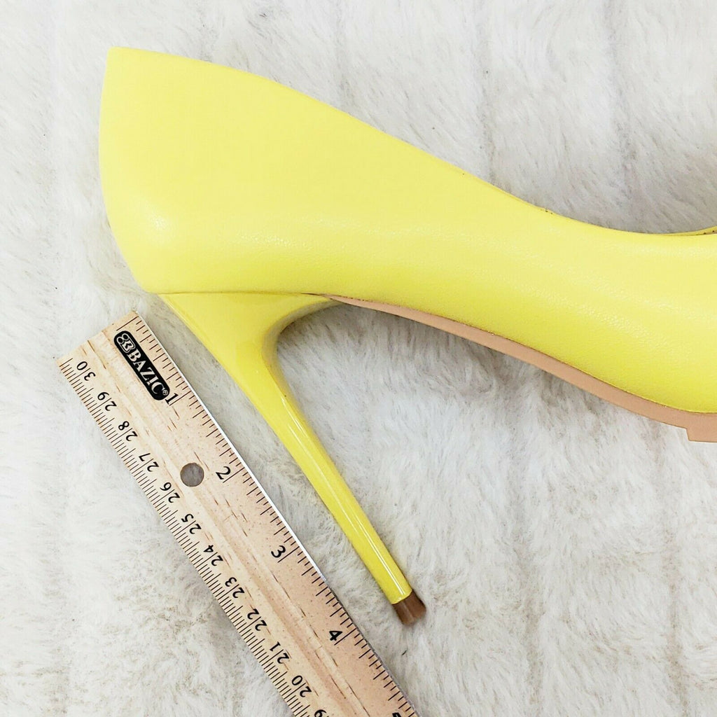 Annie 60s Lemon Drop Yellow Plastic Pumps Vintage Slingback Cocktail Shoes  Barely There Sandals With High Clear Heels, Bows Rhinestones - Etsy