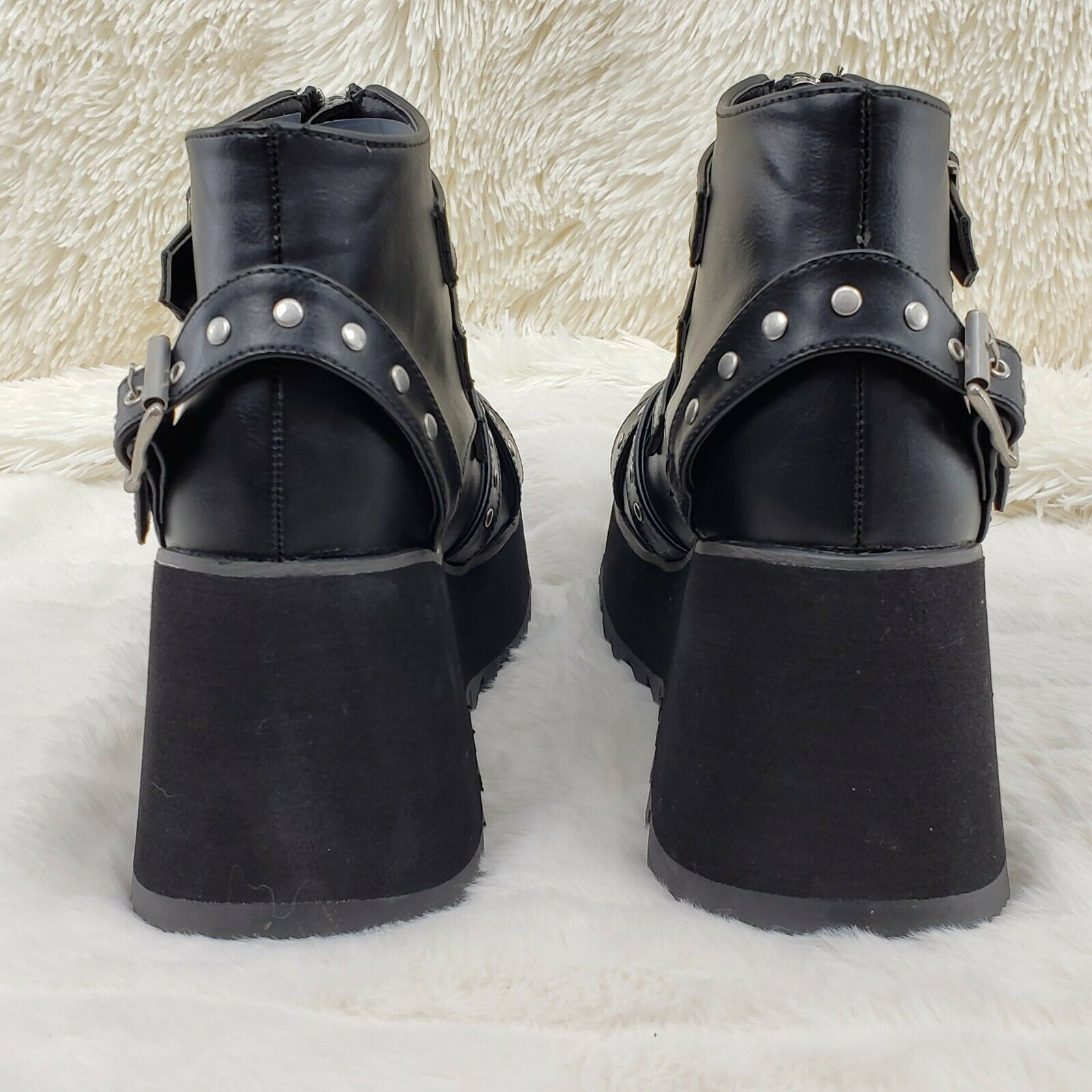 Demonia Scene 30 Black Platform Goth Punk Ankle Boots NY IN STOCK - Totally Wicked Footwear