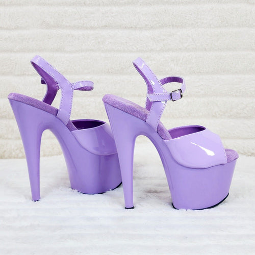 Adore 709 Lilac Purple Patent Platform Extreme 10" Heels Sizes 5-14 NY - Totally Wicked Footwear