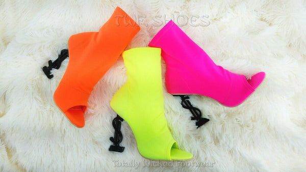 CR Infinite Neon Colors Stretch Slip On Ankle Boot 4