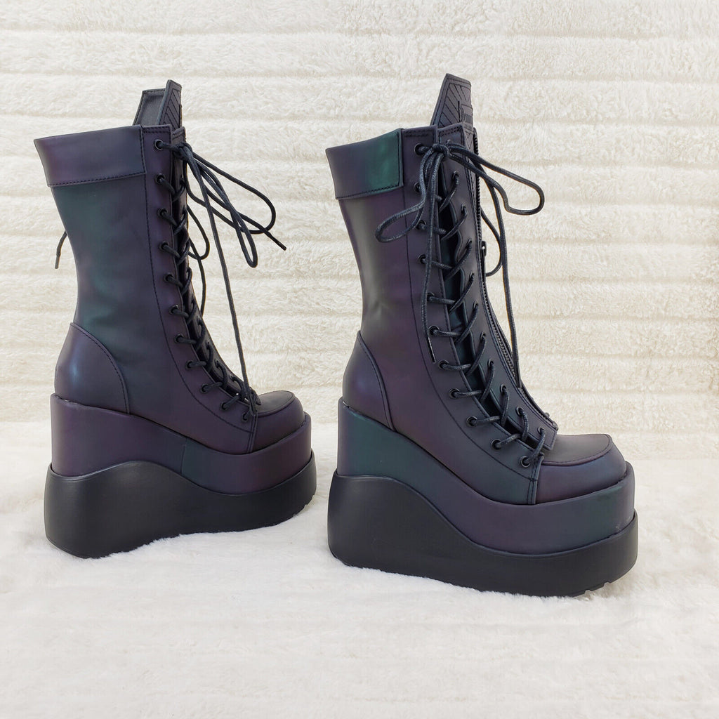 Witness - Purple/Green, Lace-up sneaker boot