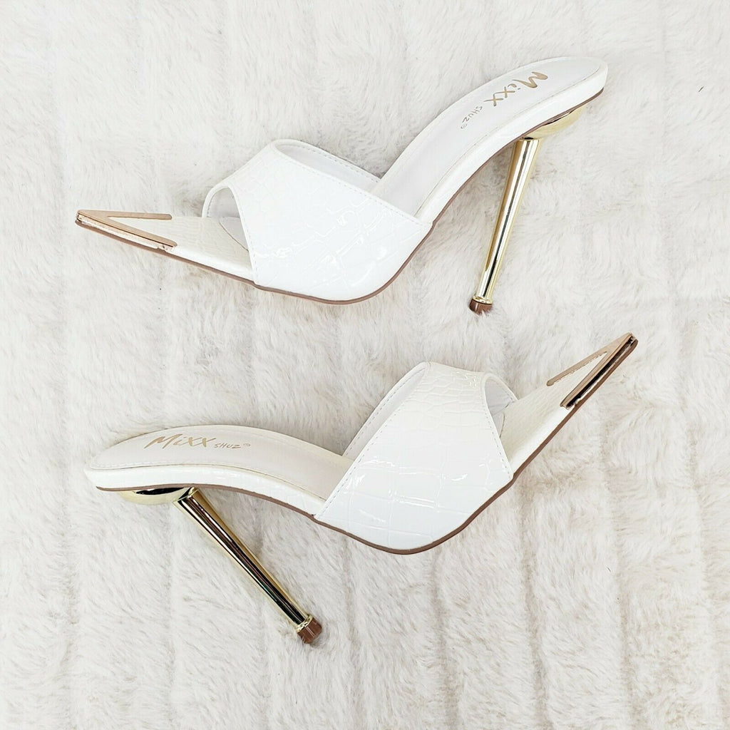 Olivia White High Heel Shoes