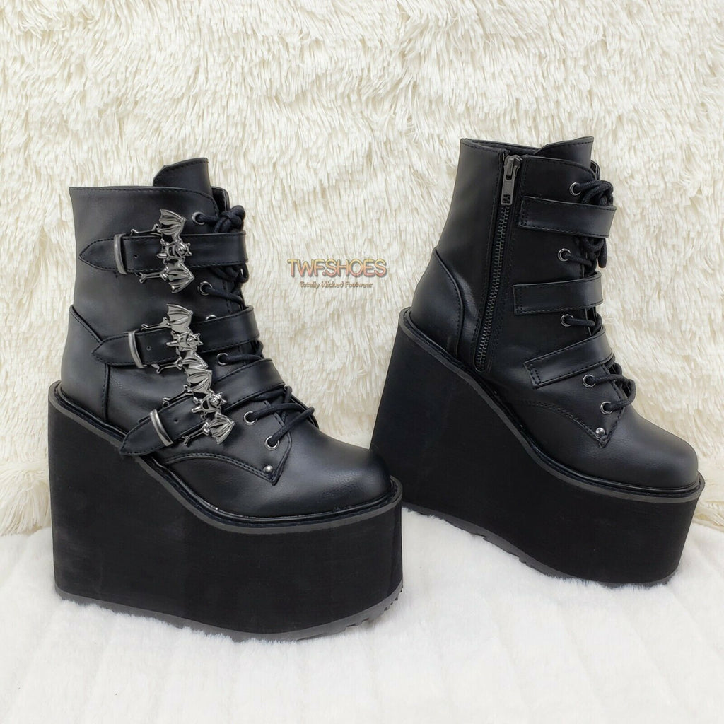 Swing 103 Bat Buckle Ankle Boots 5.5