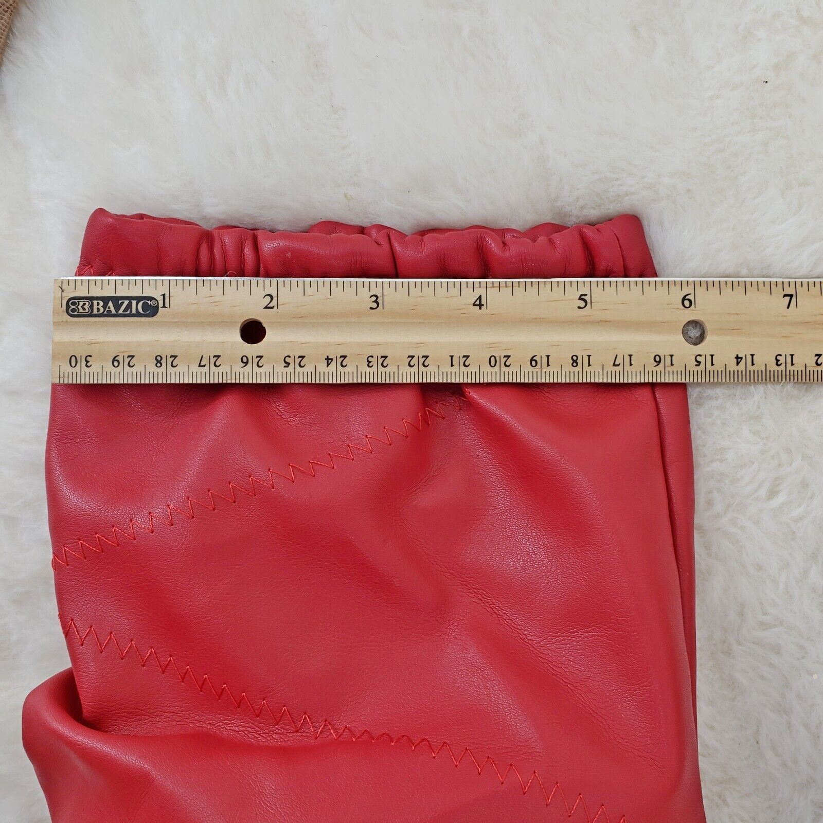 Victoria RED Square toe Mid Calf Adjustable Slouch Scrunch Pull On Boots - Totally Wicked Footwear