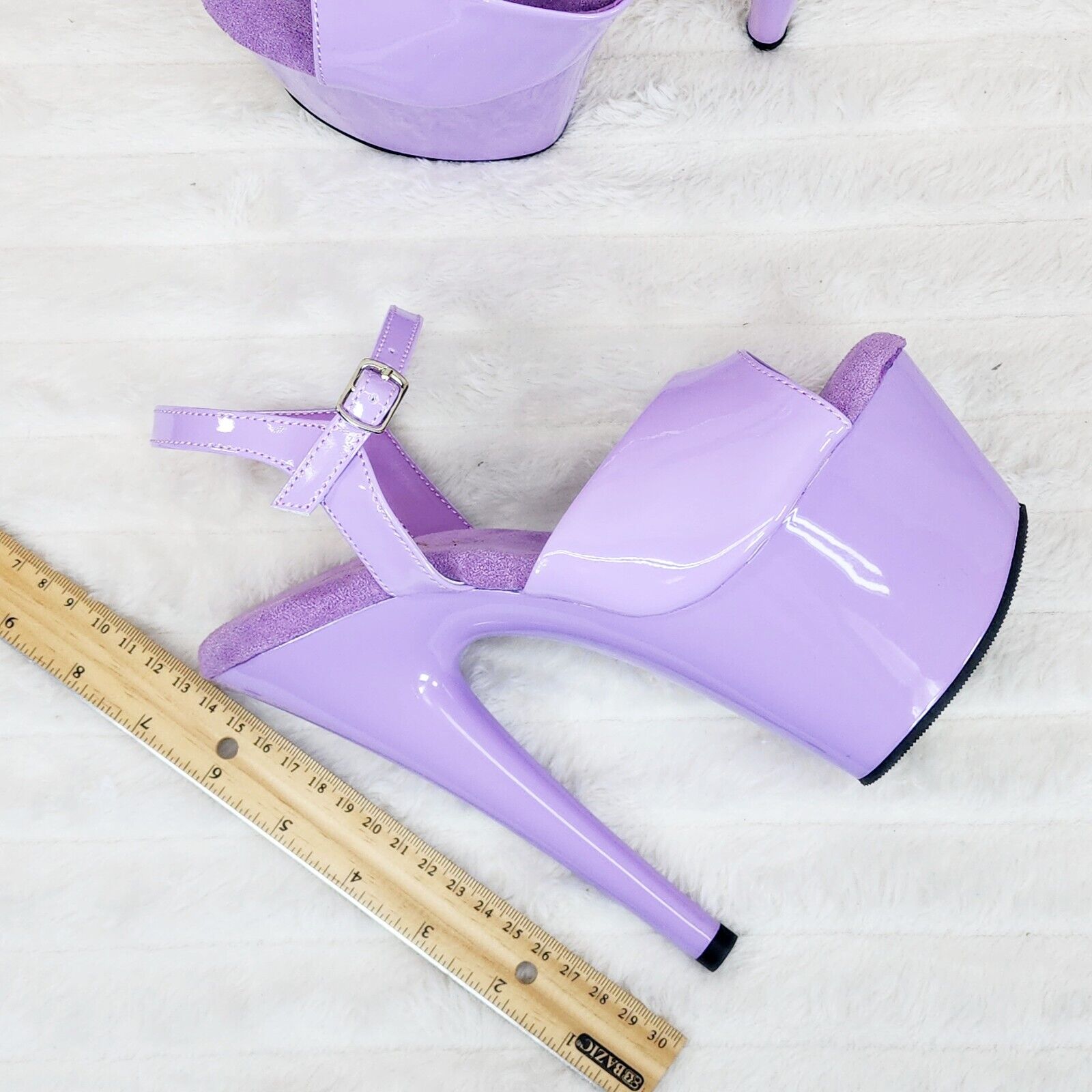 Adore 709 Lilac Purple Patent Platform Extreme 10" Heels Sizes 5-14 NY - Totally Wicked Footwear