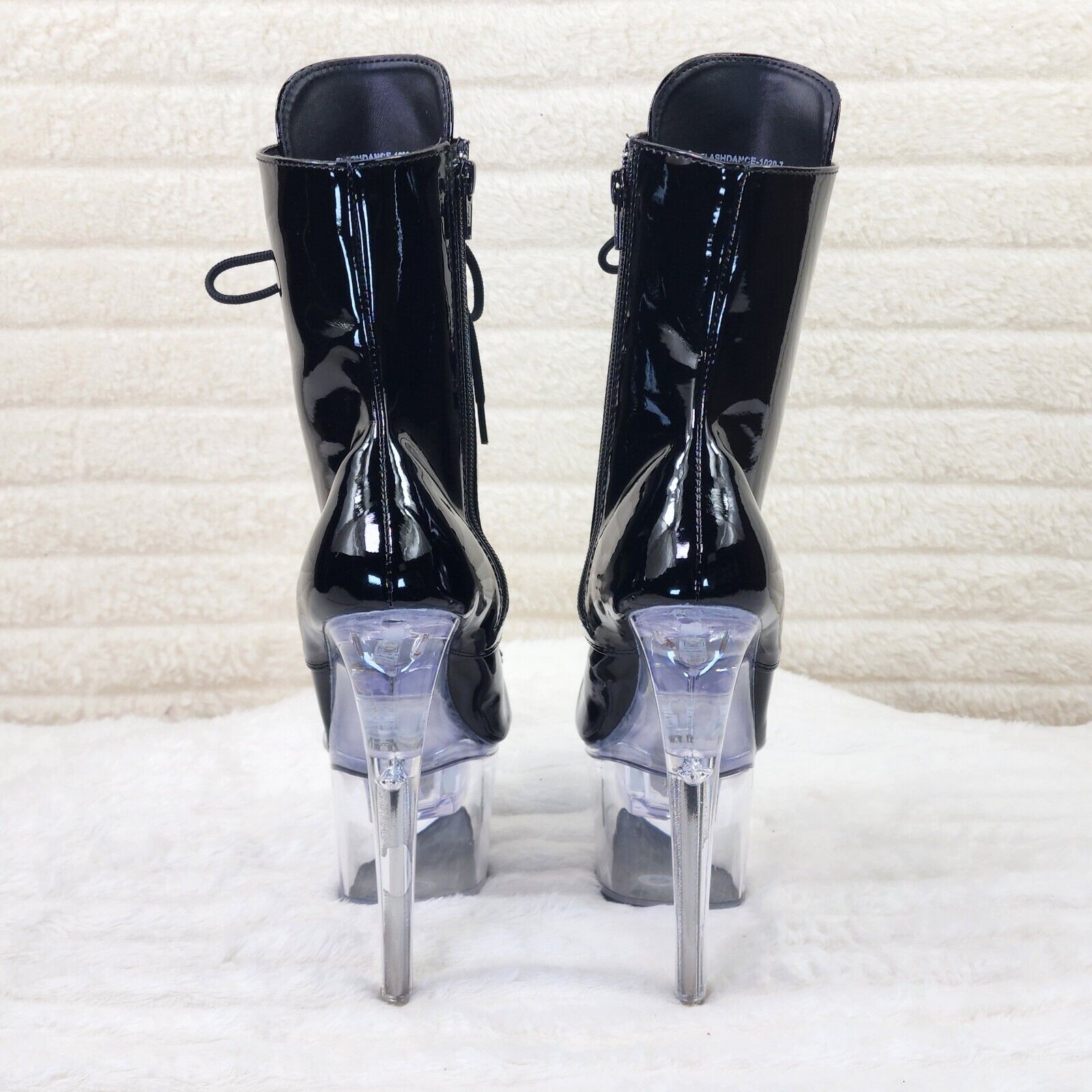 Flashdance 1020 LED Multi Light Up Platform Ankle Boots 7" High Heels NY - Totally Wicked Footwear