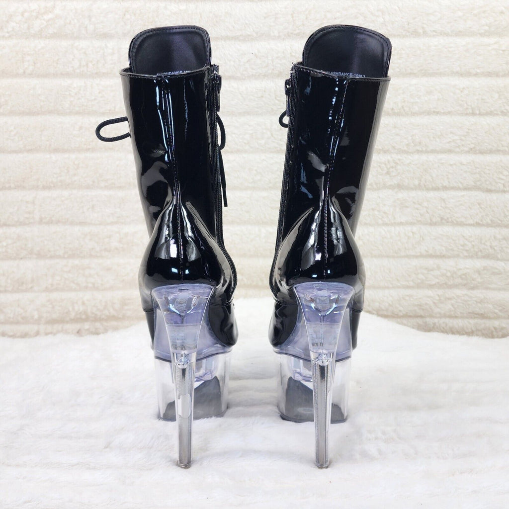 Flashdance 1020 LED Multi Light Up Platform Ankle Boots 8 High