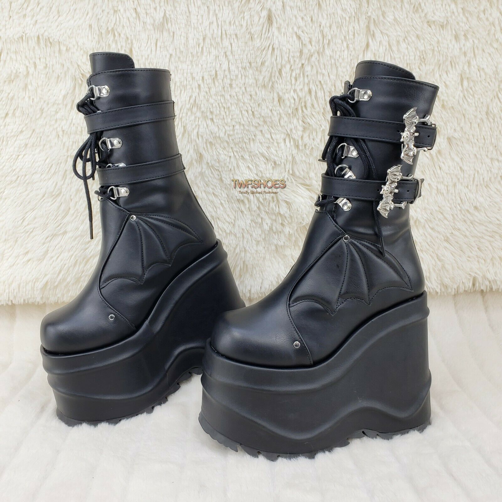 Bat wing hot sale platform boots