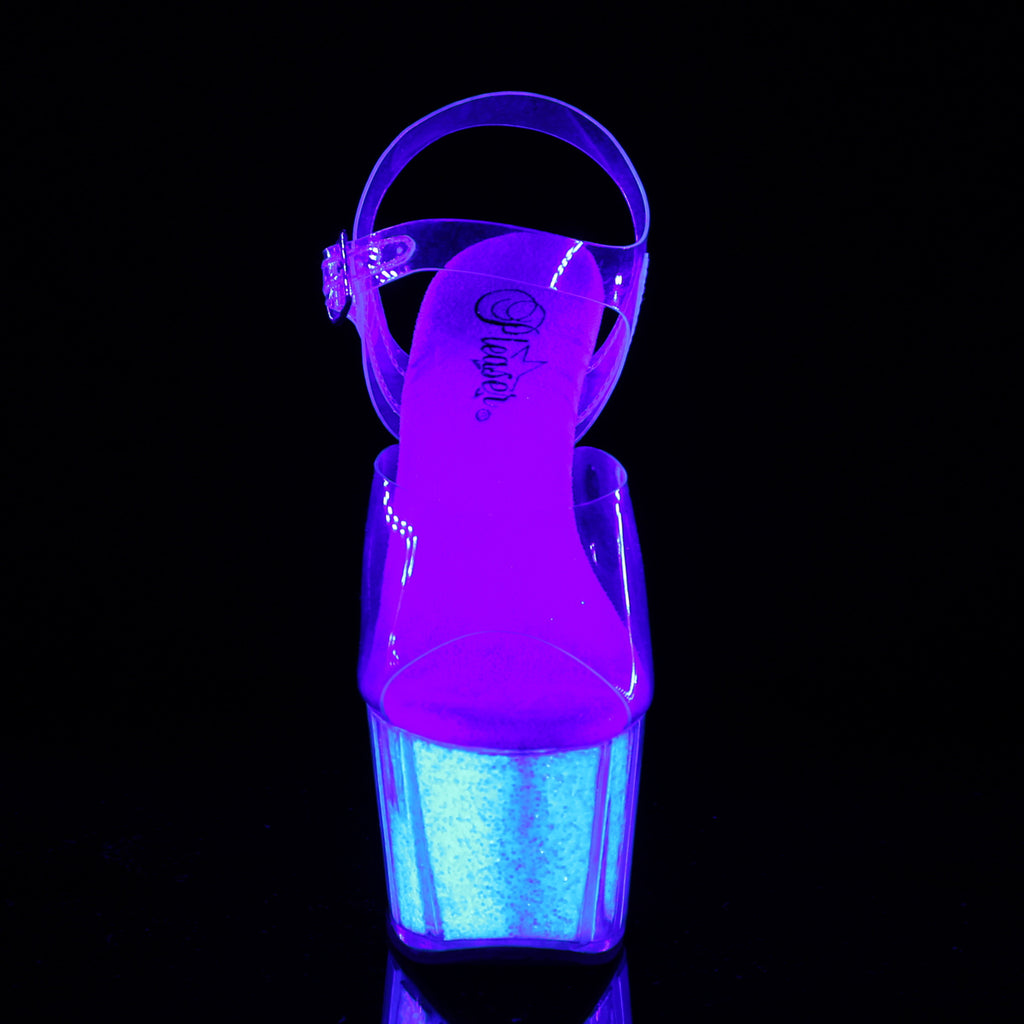 Adore 708UVG  Neon Opal Glitter 7" High Heels - Totally Wicked Footwear