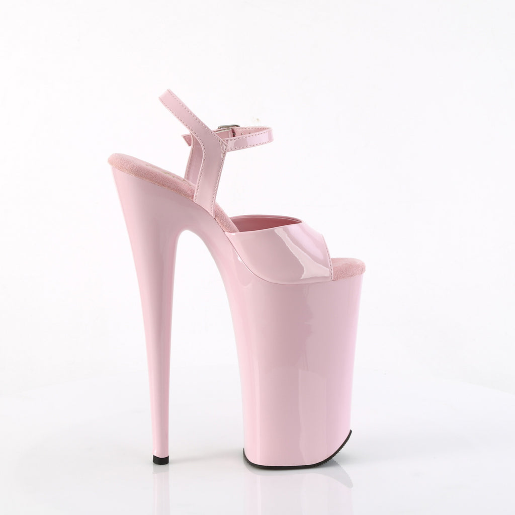 Beyond 009 Baby Pink 10" Platform Heel Sandals - PLEASER DIRECT - Totally Wicked Footwear