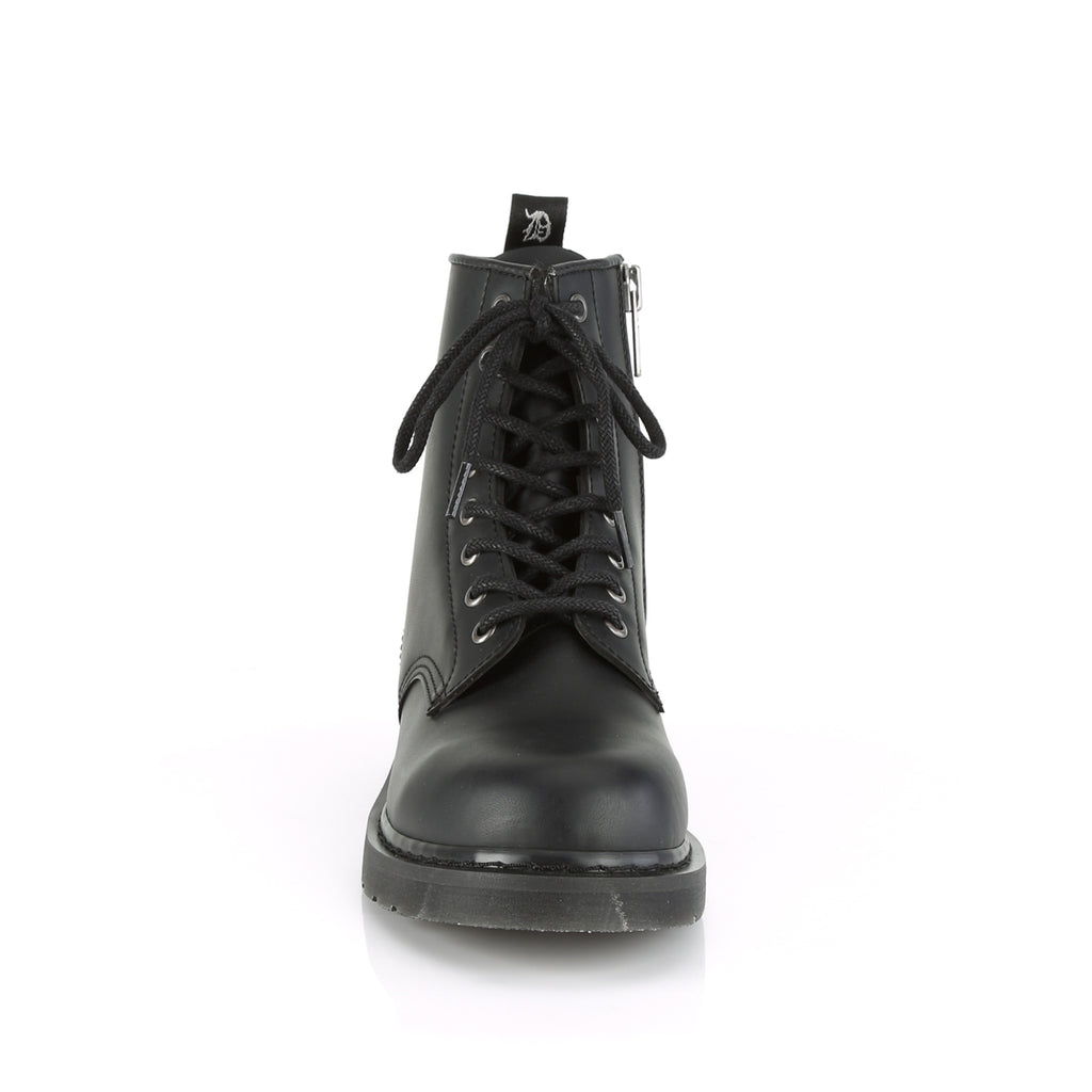 Bolt 100 Black Matte Vegan Leather- Demonia Direct - Totally Wicked Footwear