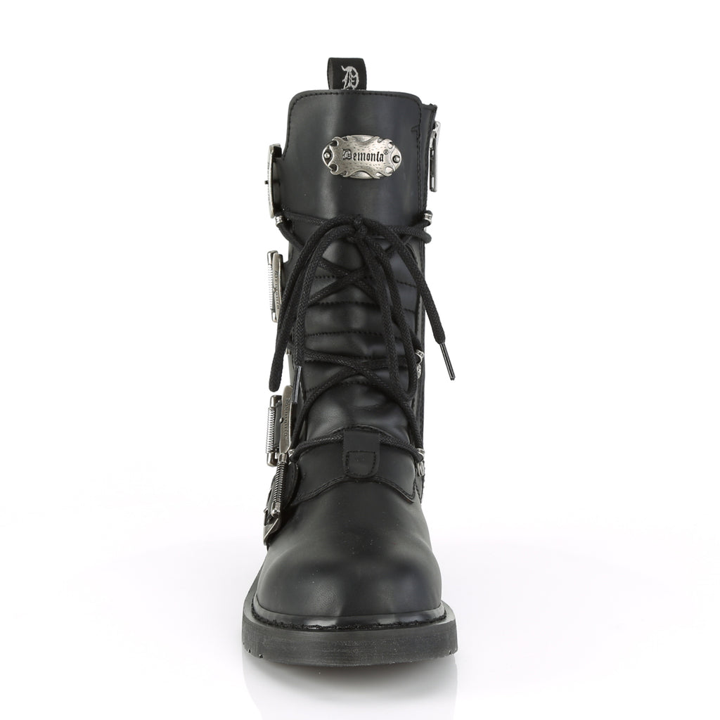 Bolt 265 Black Matte Vegan Leather Mens- Demonia Direct - Totally Wicked Footwear