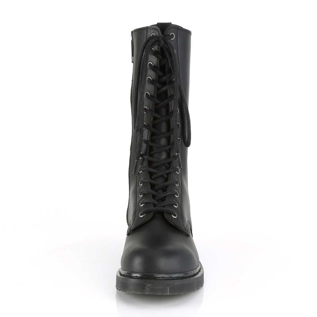 Bolt 300 Black Matte Vegan Leather Mens- Demonia Direct - Totally Wicked Footwear