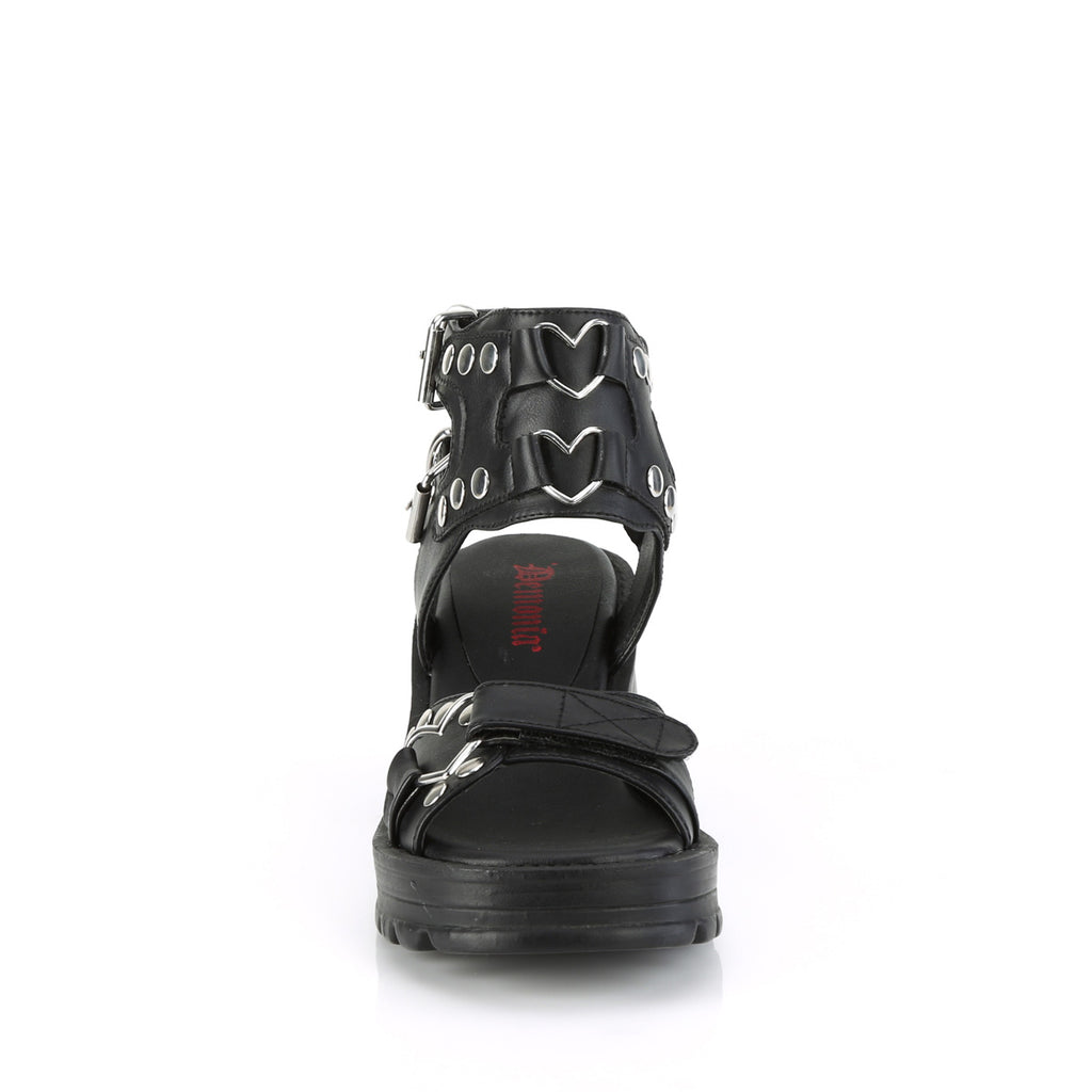 Bratty 07 Goth Sandals   - Demonia Direct - Totally Wicked Footwear