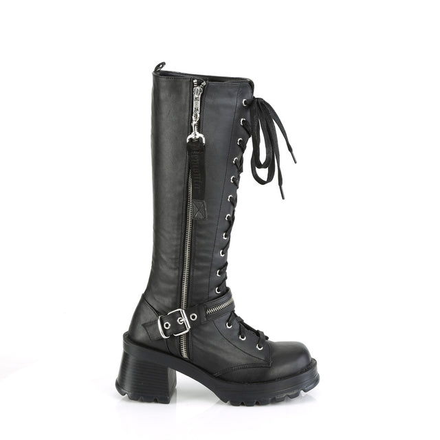 Bratty 206 Knee Boots  - Demonia Direct - Totally Wicked Footwear