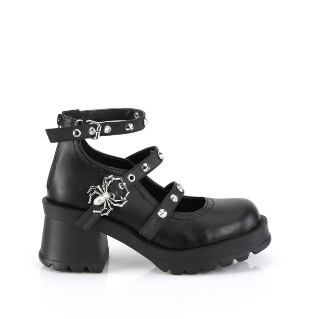 Bratty 30 Triple Strap Maryjane Sandals   - Demonia Direct - Totally Wicked Footwear