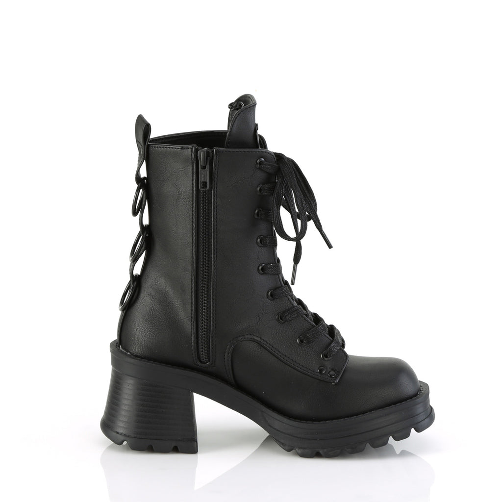 Bratty 50 Buckle Strap Ankle Boots  - Demonia Direct - Totally Wicked Footwear