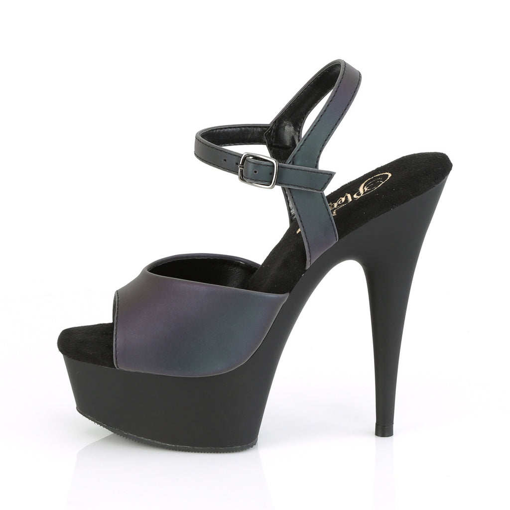 Delight 609Refl 6" High Heel Ankle Strap Sandals - Direct - Totally Wicked Footwear