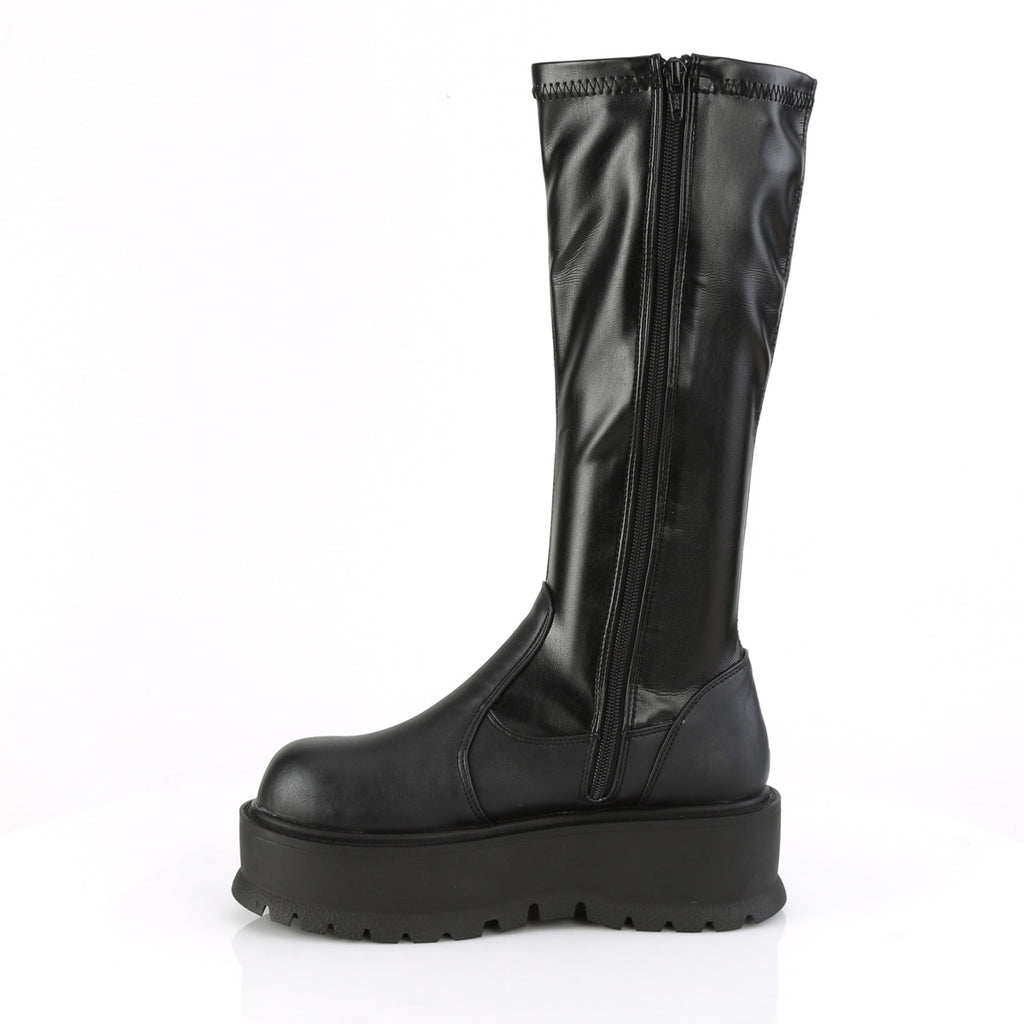 Slacker 200 Black Platform Combat Gothic Punk Boots - Totally Wicked Footwear
