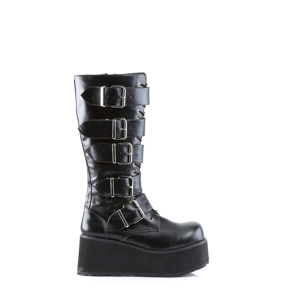 Trashville 518  Gothic Style Platform Mid Calf Boot Men's Sizes - Totally Wicked Footwear