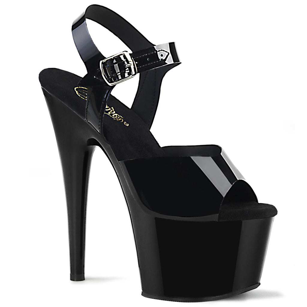 Adore 708N Black Jelly 7" High Heels - Totally Wicked Footwear